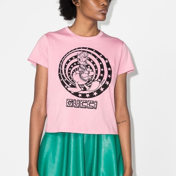 NWT Gucci X Disney Donald Duck Collection Pink T-shirt size S